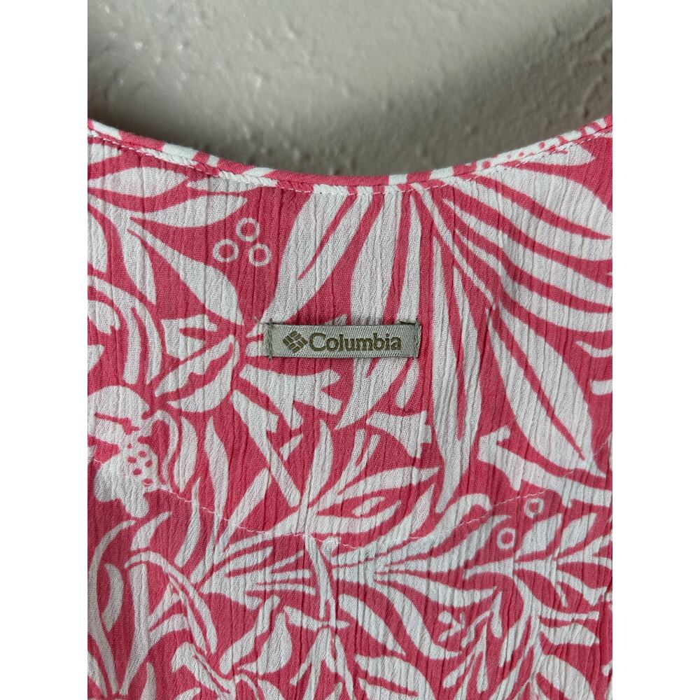 Columbia Tank Top Womens Size Medium Pink Gorpcore Vacation Coastal Summer Shirt - Picture 9 of 10
